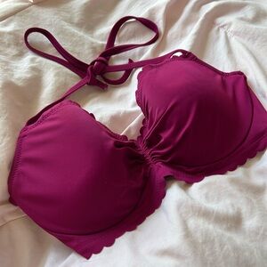 Vibrant Magenta Bikini Top • 34D • Worn Once • Limited Edition 🩷